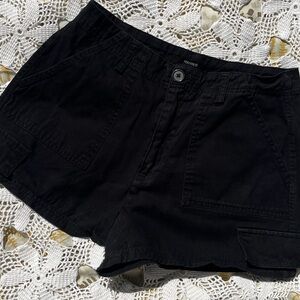 Forever black cargo shorts